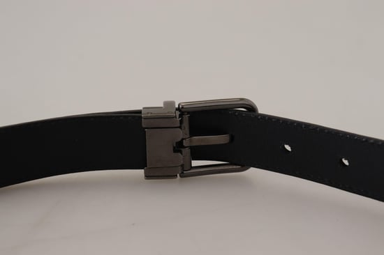 Prachtige Dolce & Gabbana Leren Riem met Metalen Gesp Sluiting - Image 5