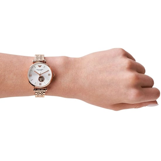 Emporio Armani AR60023 Gianni T-Bar Automatisch Dames Horloge - Image 6