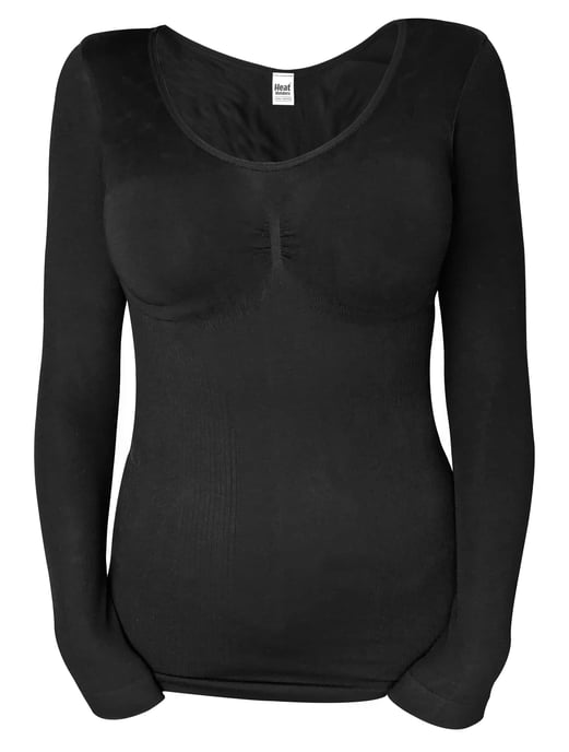 Heat Holders - Thermische bovenkant met lange mouwen voor dames - Zwart - Image 1