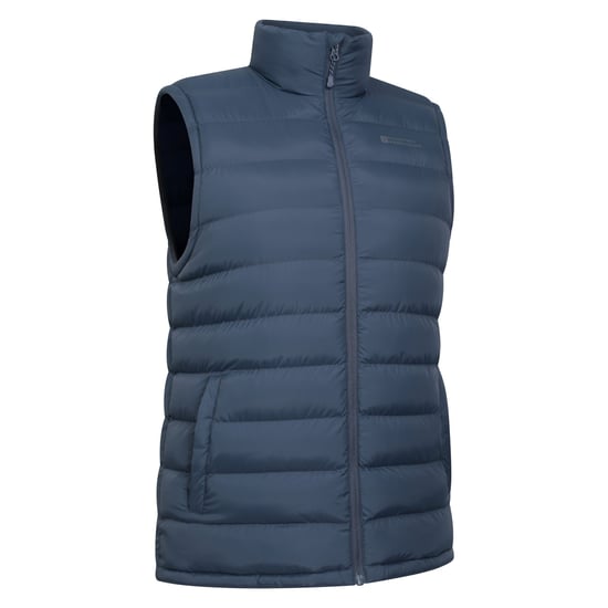 Mountain Warehouse Gewatteerd gilet met imitatiebont voor heren (Marine) - Image 3