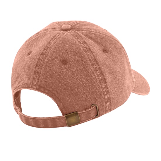 Beechfield Unisex Low Profile Vintage Denim-Look Cap (Vintage Orange)