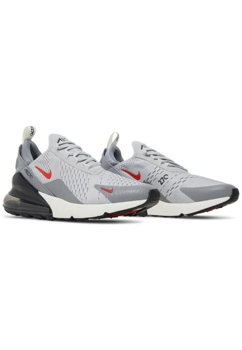 Nike Air Max 270 Sportschoenen, Grijs Mist / Team Oranje Zeil - Image 4