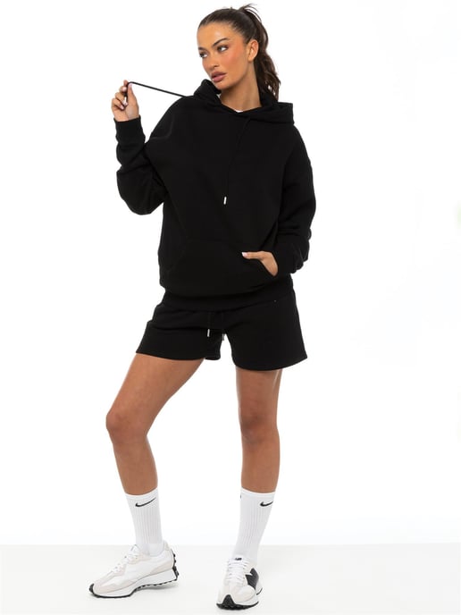 Enzo Dames Oversized Hoodie Tracksuit Met Korte Broek - Image 2