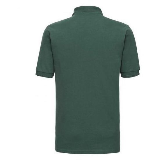 Russell Heren Ripple Collar & Manchet Poloshirt met korte mouwen (Fles groen) - Image 2