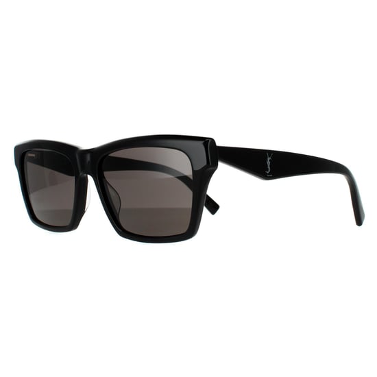 Saint Laurent zonnebril SL M104 002 Glanzende zwart donkergrijs - Image 2
