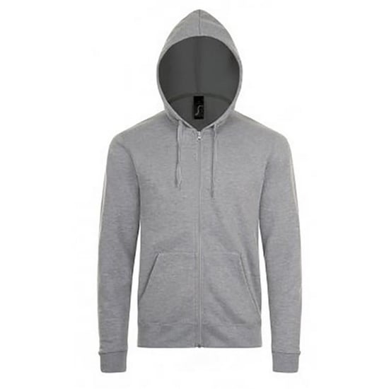 SOLS Herenstenen Ritssluiting in de vorm van een gewone Hoodie (Grijze Mergel) - Image 1