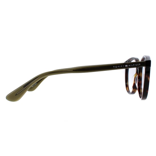 Tommy Hilfiger Round Womens Dark Havana Glasses