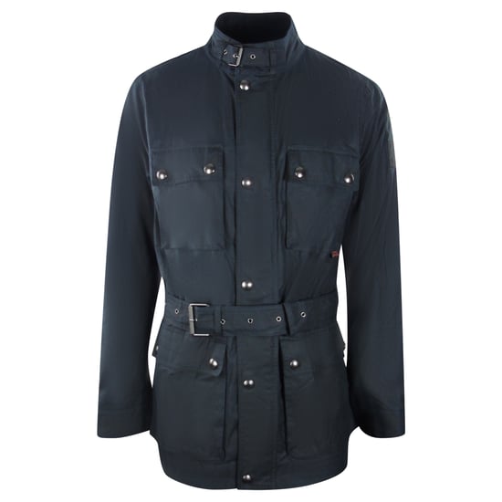 Belstaff diep marineblauw rijbanen motorjack - Image 1
