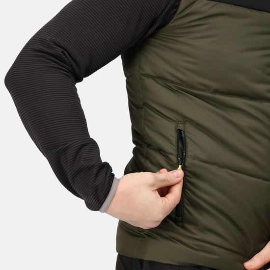 Regatta Mens Regime Insulated Body Warmer (Dark Khaki/Black)