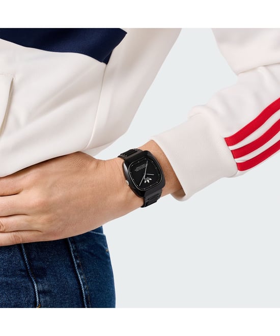 Adidas Originals Retro Wave Twee Unisex Zwarte Horloge AOSY24531 - Image 4
