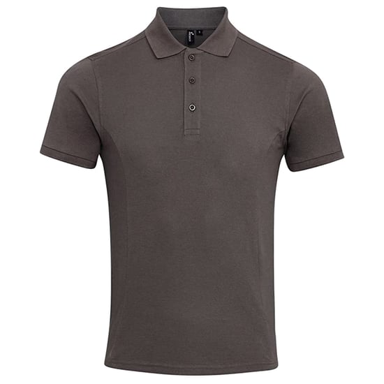 Premier Heren Coolchecker Plus Piqu Polo Shirt (Donkergrijs) - Image 1