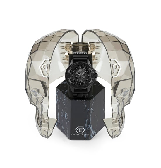Philipp Plein The $kull Genderless Unisex's Black Watch PWNAA0322