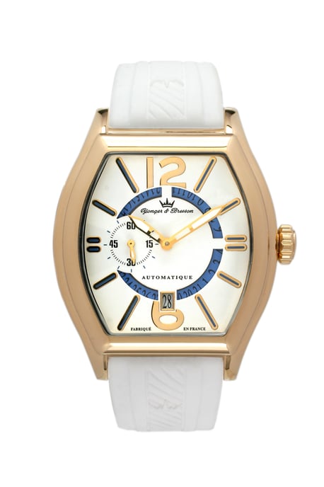 Yonger White Dial Gold Watch