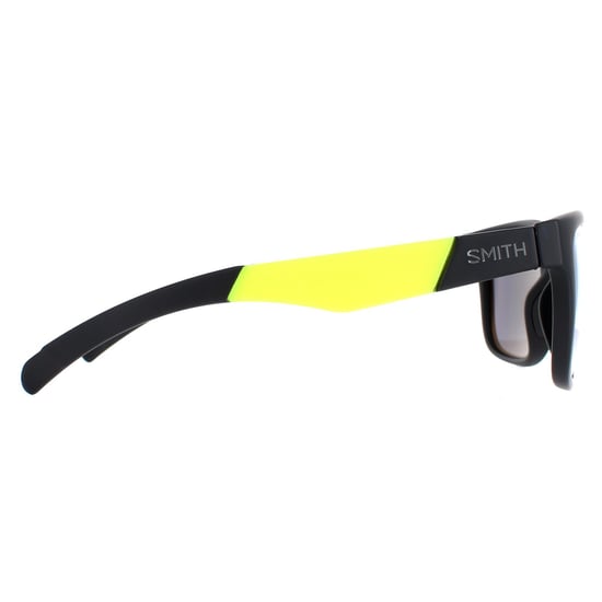 Smith Square Mens Matte Black Yellow Chromapop Silver Mirror Lowdown Slim/N