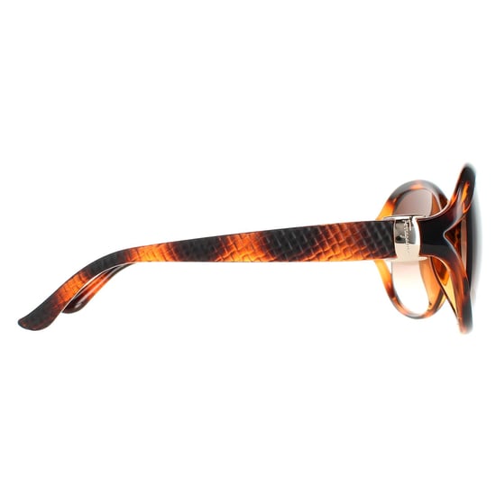 Salvatore Ferragamo Oval Dames Tortoise Bruin Gradiënt SF770SA - Image 4