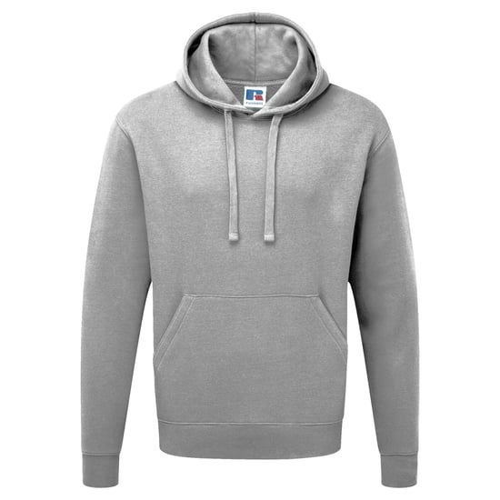 Russell Heren Authentieke Hooded Sweatshirt / Hoodie (Licht Oxford) - Image 1