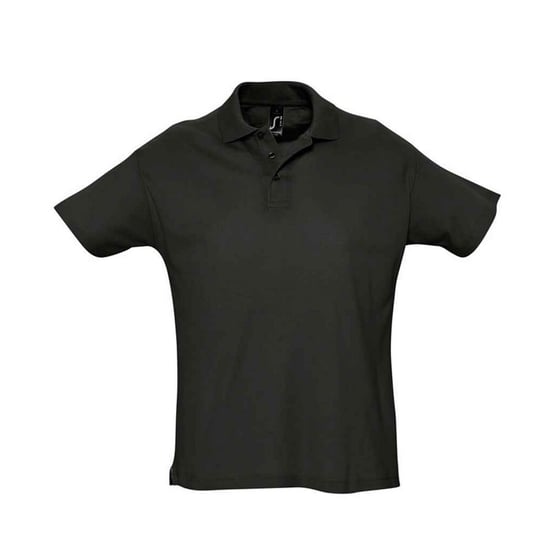 SOLS Heren Zomer II Poloshirt (Zwart) - Image 1