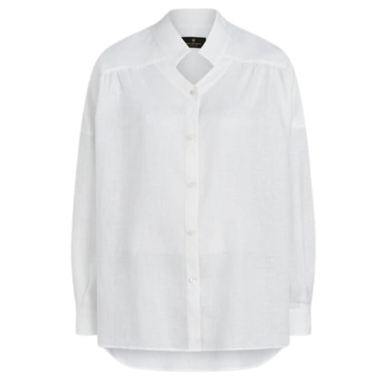 Belstaff White Maeve Linen Shirt