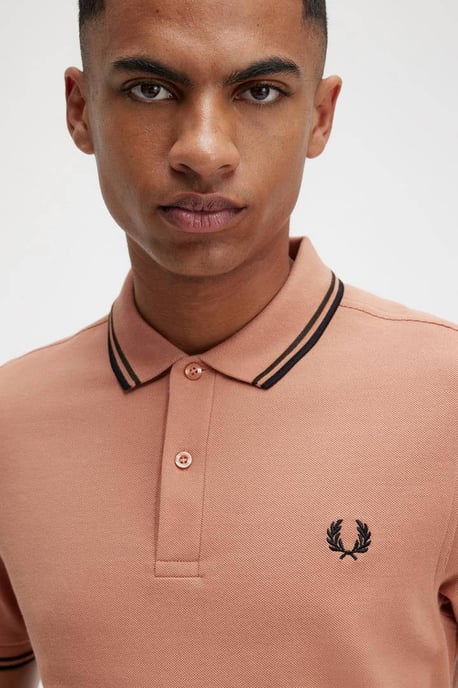 Fred Perry regular fit polo light rust - Image 6