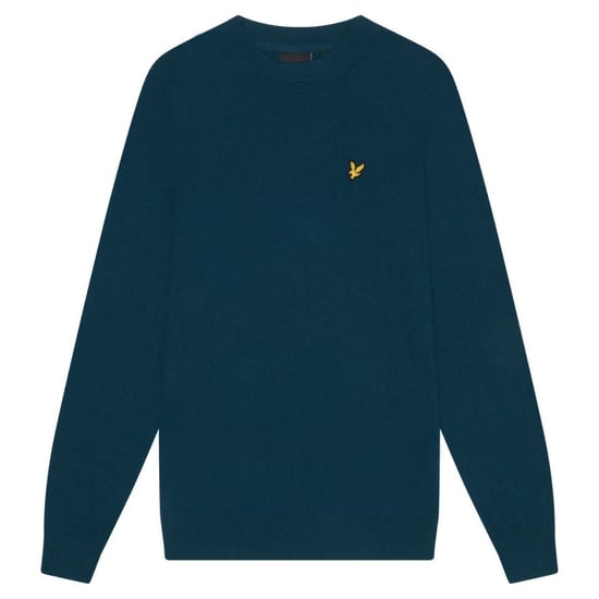 Lyle & Scott Apres marineblauwe pull-over trui met ronde hals - Image 1