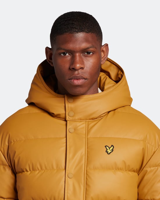 Lyle & Scott jubileum gouden rubberen pufferjack - Image 4