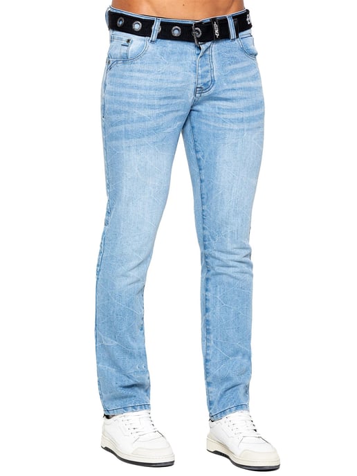 Enzo Denim Rechte Jeans Heren - Lichtblauw - Image 2