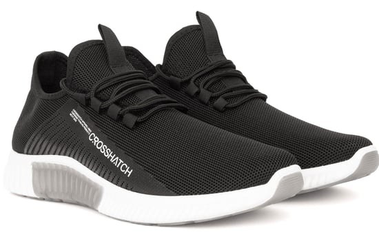 Men's Crosshatch Nimbus Trainers in Black - Image 2