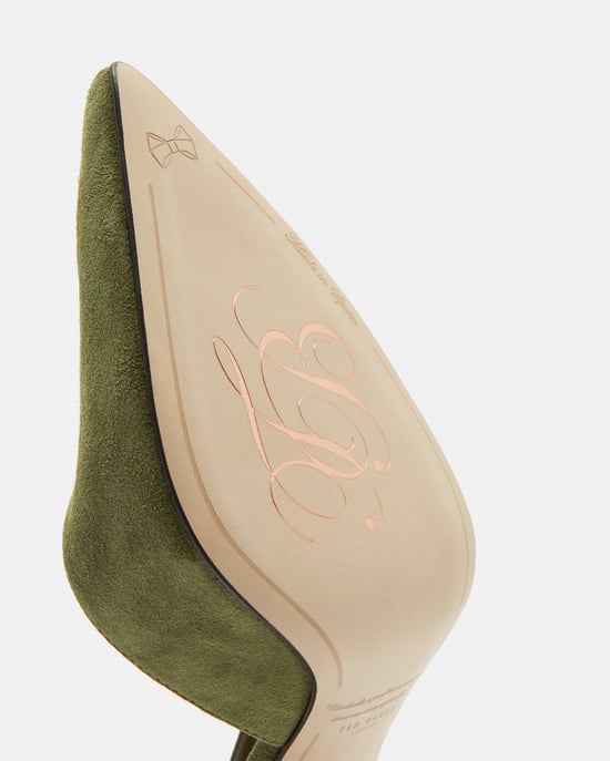 Ted Baker Daphnes Suede Court Shoe, Green