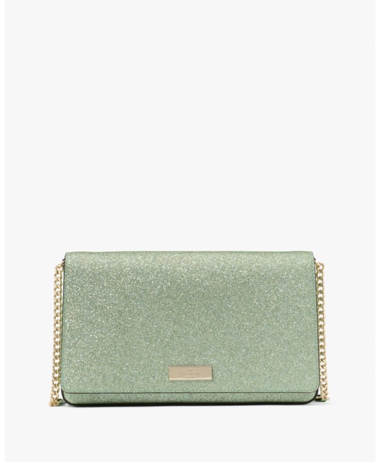Kenzie Glitter Mixed Materials Small Chain Convertible Crossbody