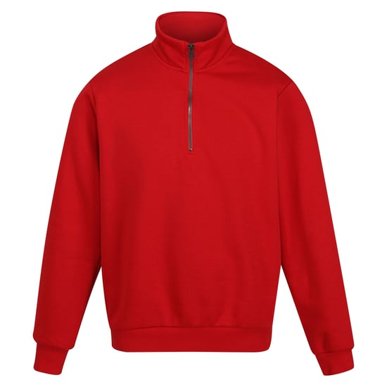 Regatta Mens Pro Quarter Zip Sweatshirt (Classic Red)