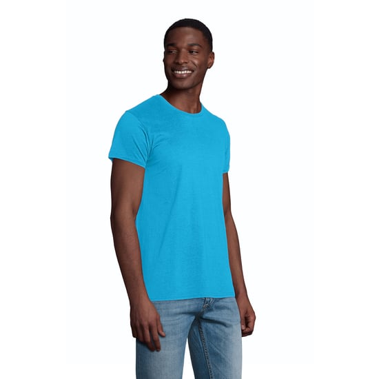 SOLS Heren Pioneer Biologisch Katoenen T-Shirt (Aqua) - Image 3