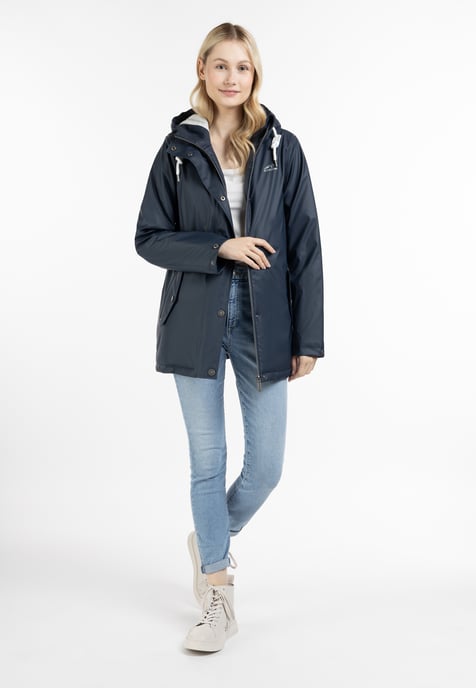 ICEBOUND Gewatteerd regenjack Dames marine - Image 2