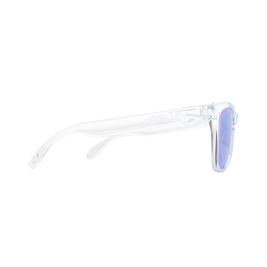 Oakley Square Unisex Polished Clear Prizm Violet Sunglasses