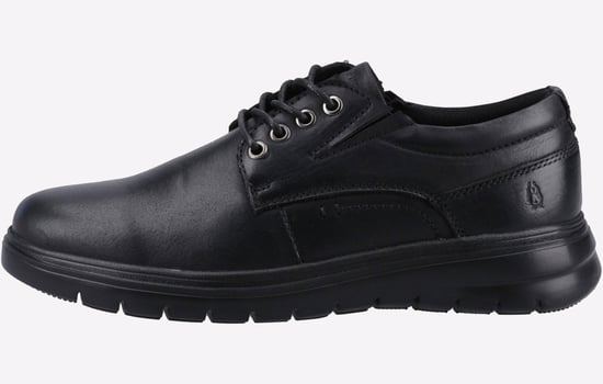 Hush Puppies Triton Zwarte Leren Veterschoenen Voor Heren - Image 5