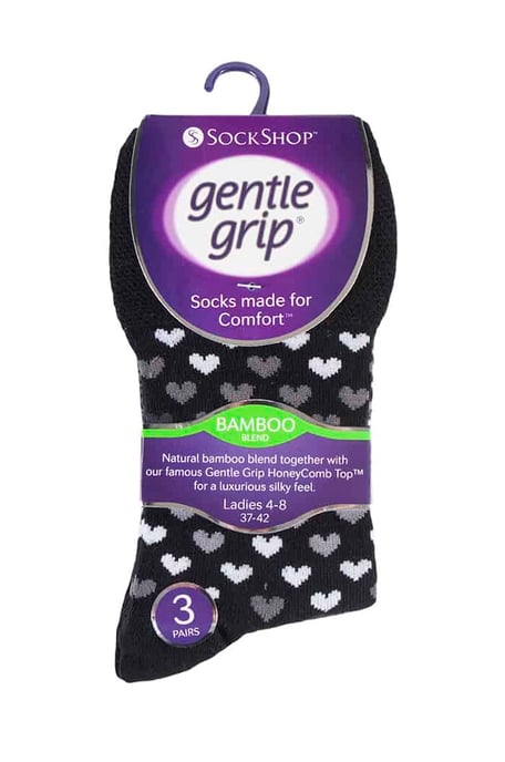 6 stuks sokken zonder elastiek bamboesokken met zachte grip voor dames - SOLRM32 - Image 2