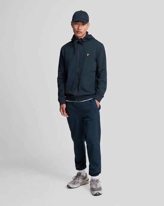 Lyle & Scott hybride Jet Dark Navy-hoodie met rits - Image 2