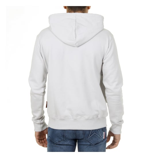 Andrew Charles Mens Hoodie Long Sleeves Round Neck Light Grey FIFI