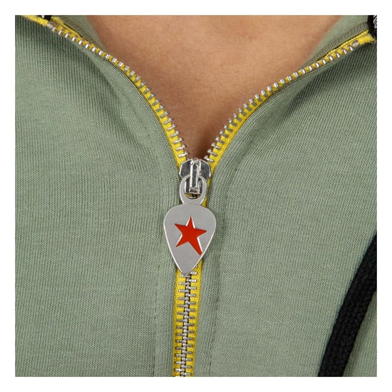 Andrew Charles Mens Hoodie with Zip Long Sleeves Round Neck Green FELA
