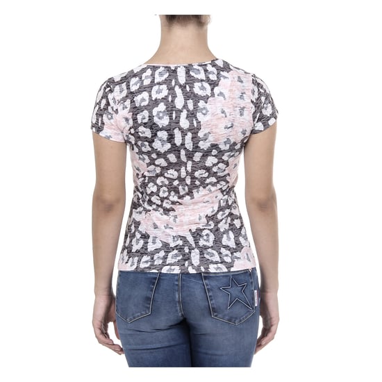 Andrew Charles Womens T-shirt Short Sleeves Round Neck Pink MAYA