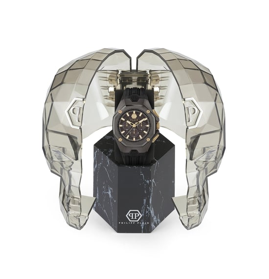 Philipp Plein Octagon Heren Horloge Zwart PWTBA0323 - Image 4