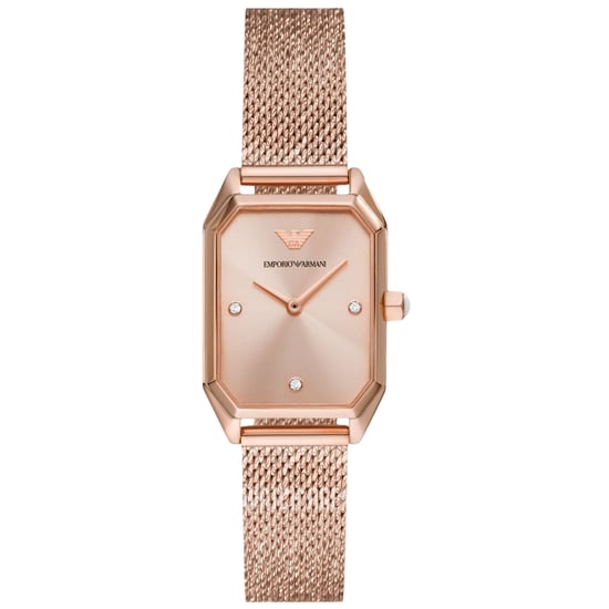 Emporio Armani Dameshorloge Kwarts Roosgoud - Image 1