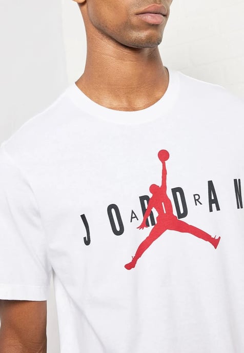 Nike Air Jordan Heren T-shirt in wit - Image 3