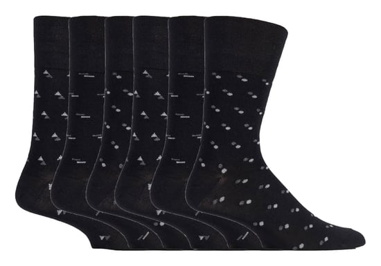 Set van 6 sokken zonder elastiek bamboesokken met zachte grip voor heren - SOMRM04 - Image 1