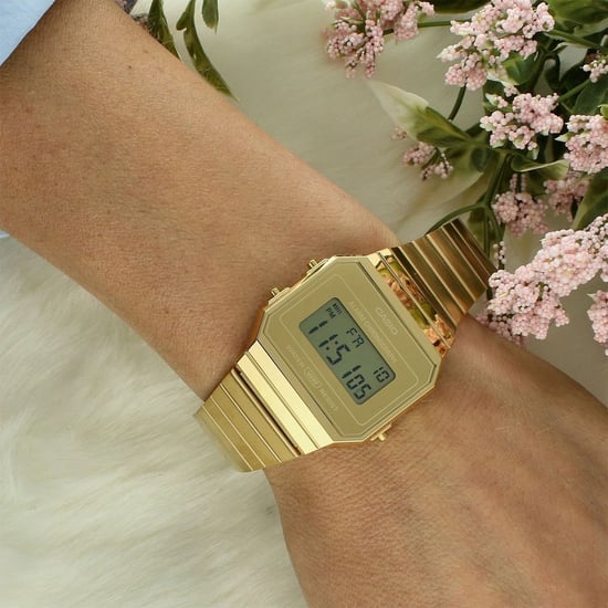 Casio Casio Collection Vintage Dames Horloge Goudkleurig A700WEVG-9AEF - Image 3