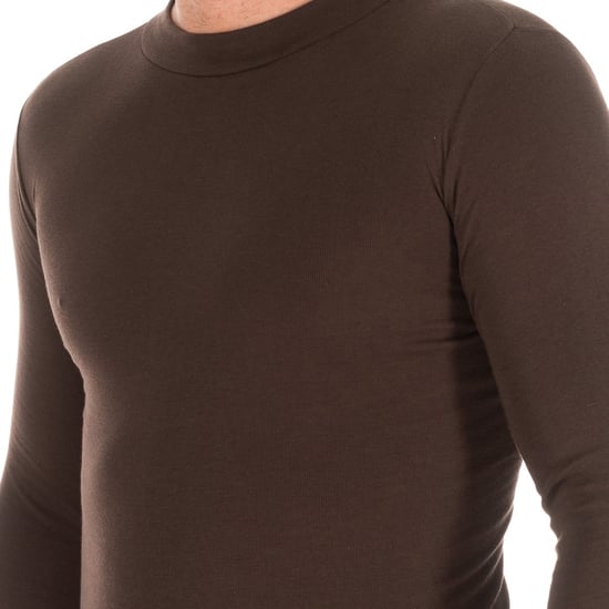Long-sleeved T-shirt with half-high collar 1625-H man