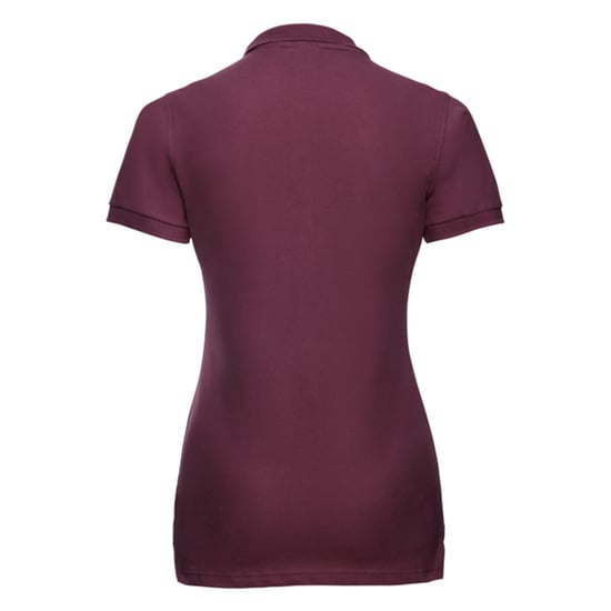 Russell Dames/Dames Stretch Fitted Poloshirt (Bourgondië) - Image 2