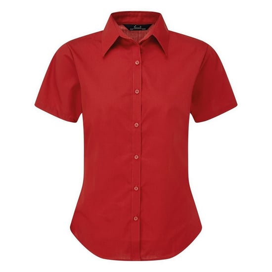 Premier Popeline blouse met korte mouwen / Gewoon werkoverhemd (Rood) - Image 1