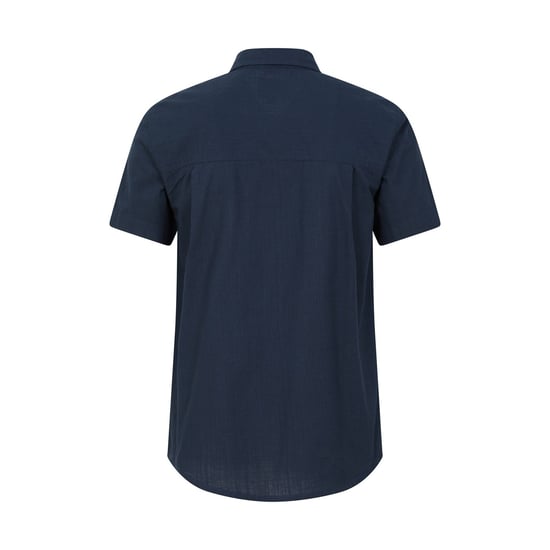 Mountain Warehouse Heren Kokosnoot Slub Overhemd met Korte Mouwen (Donkerblauw) - Image 2