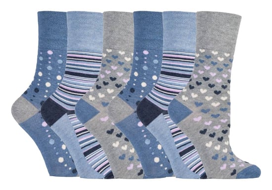 6 stuks sokken zonder elastiek bamboesokken met zachte grip voor dames - SOLRM35 - Image 1