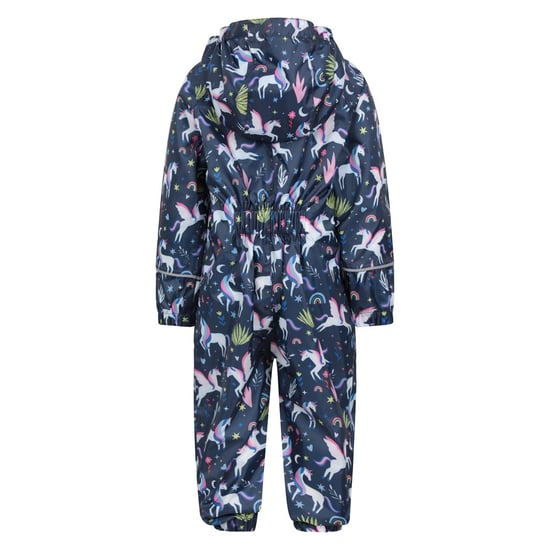 Mountain Warehouse Baby Eenhoorn Regenpak (Blauw/Roze/Groen) - Image 2